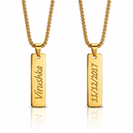 Memo Bar Pendant - Gold
