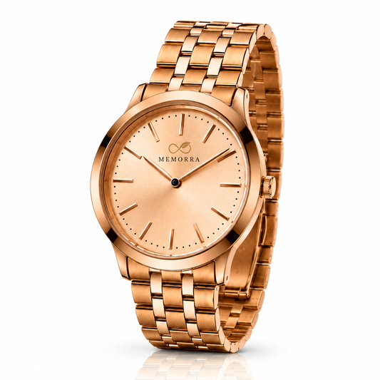Luxury Gold Stainless Steel Analog Wrist Watch