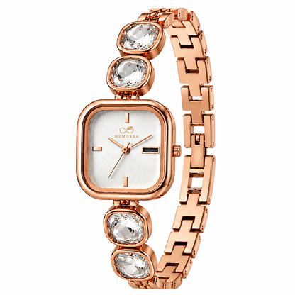 Luxury Rose Gold Crystal Women's Watch