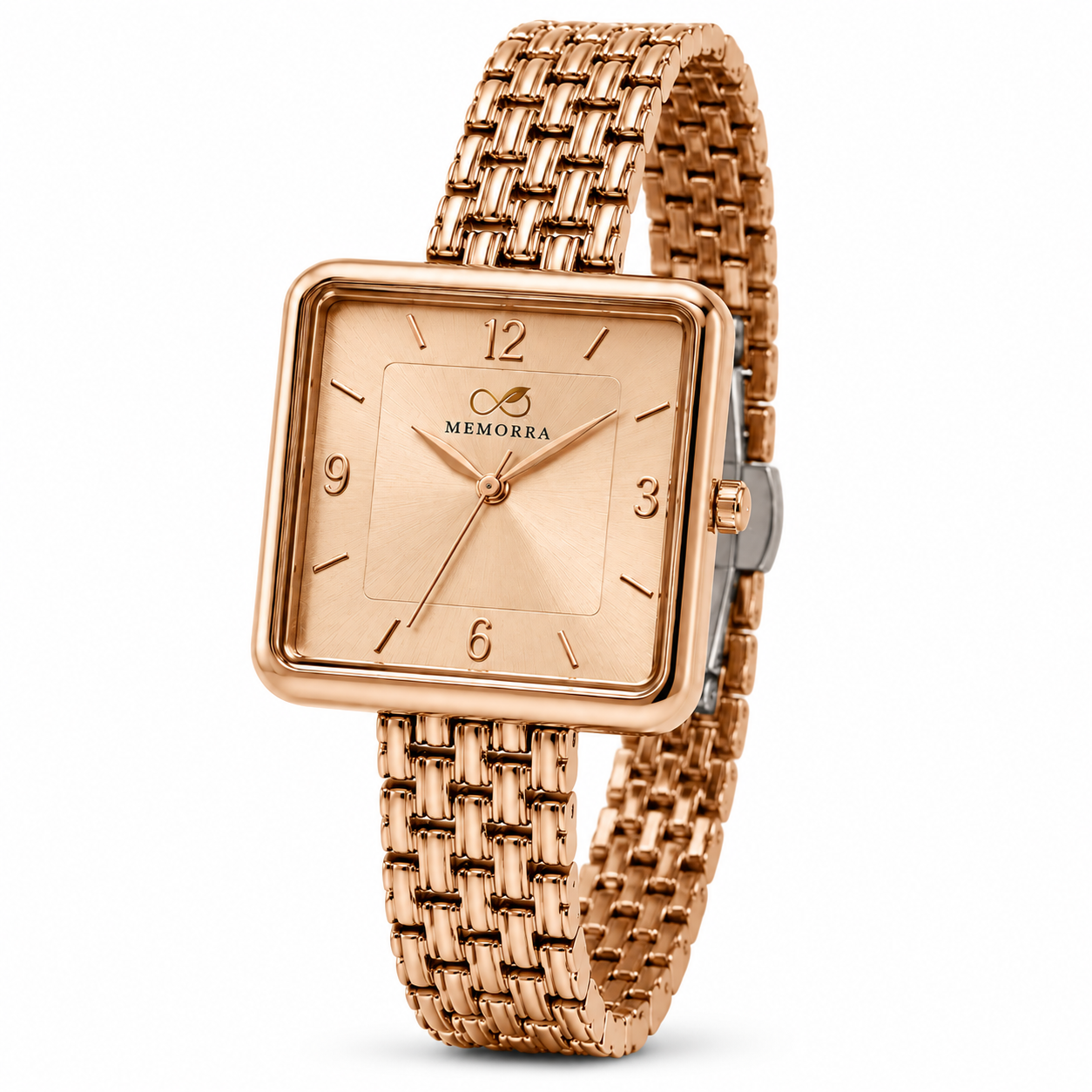 Luxury Rose Gold Square Women's Watch