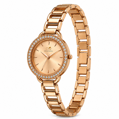 Luxury Rose Gold Crystal Women's Watch