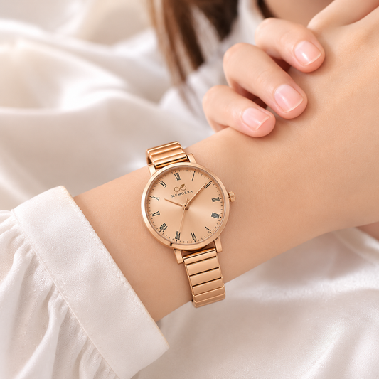 Elegant Rose Gold Women's Analog Watch