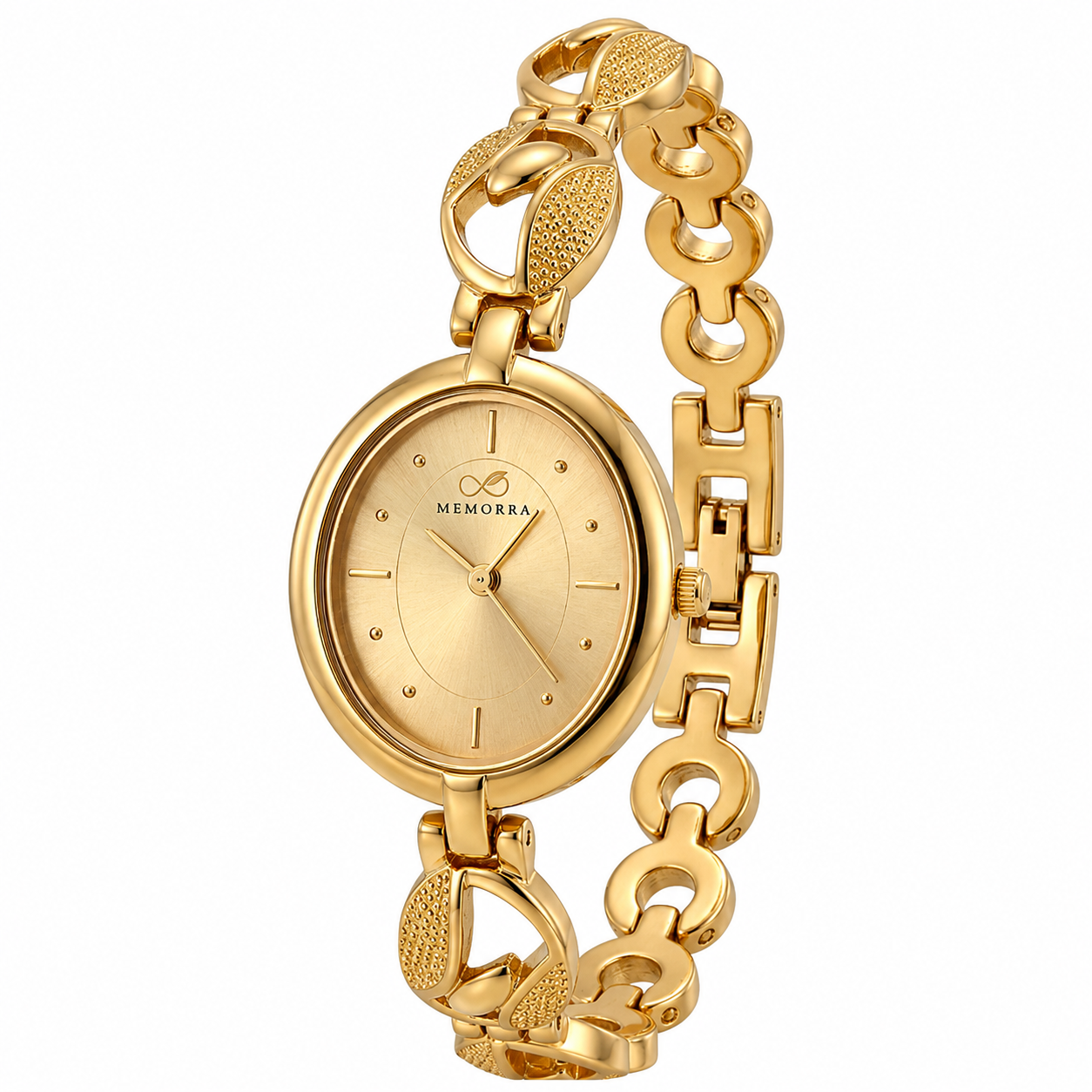 Elegant Gold Women's Bracelet Analog Watch