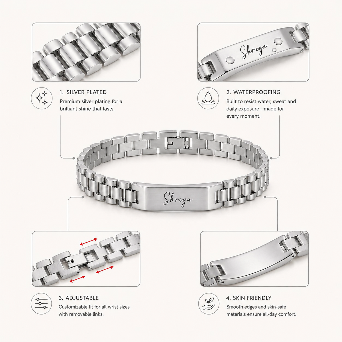 Memo Edge Ladies - Silver