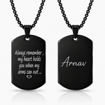 Memo Tag Pendant - Black
