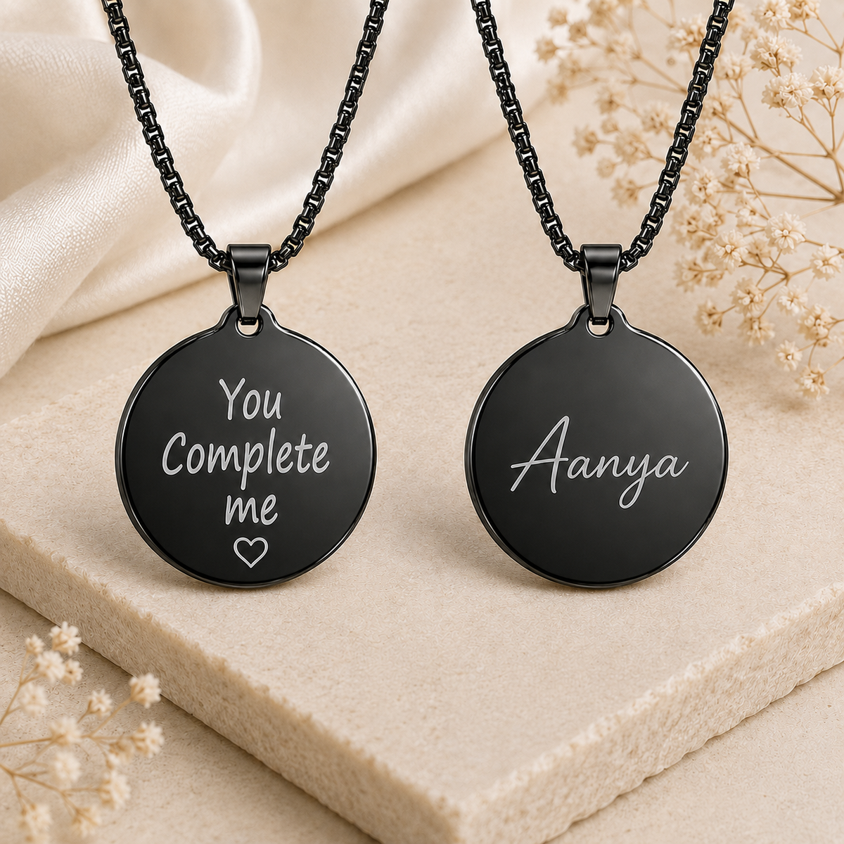 Memo Aura Pendant - Black Rhodium