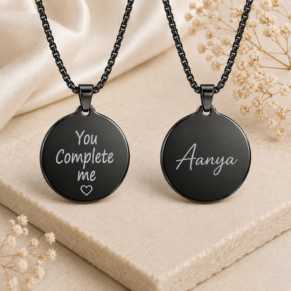 Memo Aura Pendant - Black Rhodium