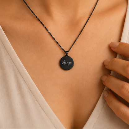 Memo Aura Pendant - Black Rhodium