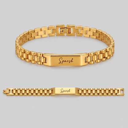 Custom Name Bar Bracelet
