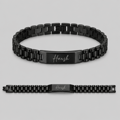 Custom Name Bar Bracelet