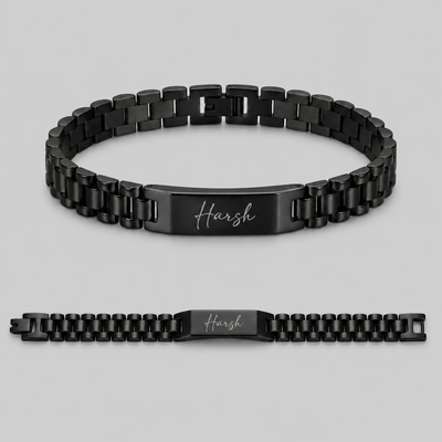 Custom Name Bar Bracelet