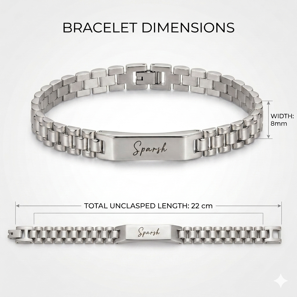 Custom Name Bar Bracelet