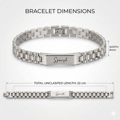 Custom Name Bar Bracelet