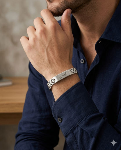 Custom Name Bar Bracelet