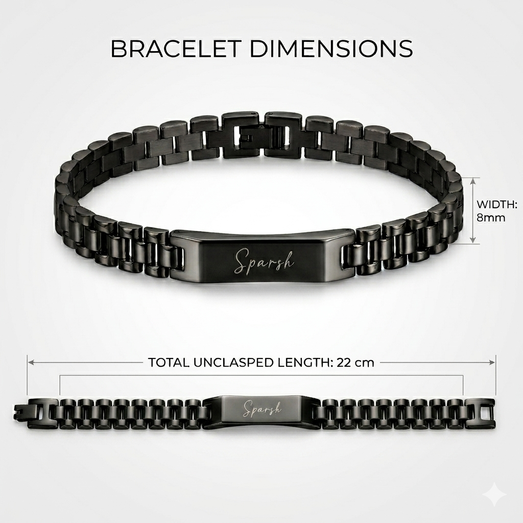 Custom Name Bar Bracelet