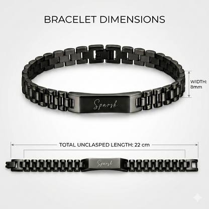 Custom Name Bar Bracelet