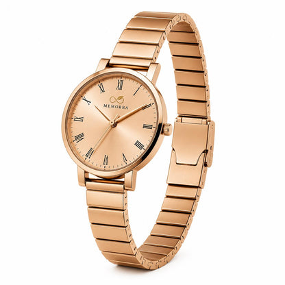 Elegant Rose Gold Women's Analog Watch