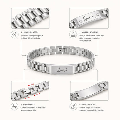 Personalized Women's Stainless Steel Name Bracelet