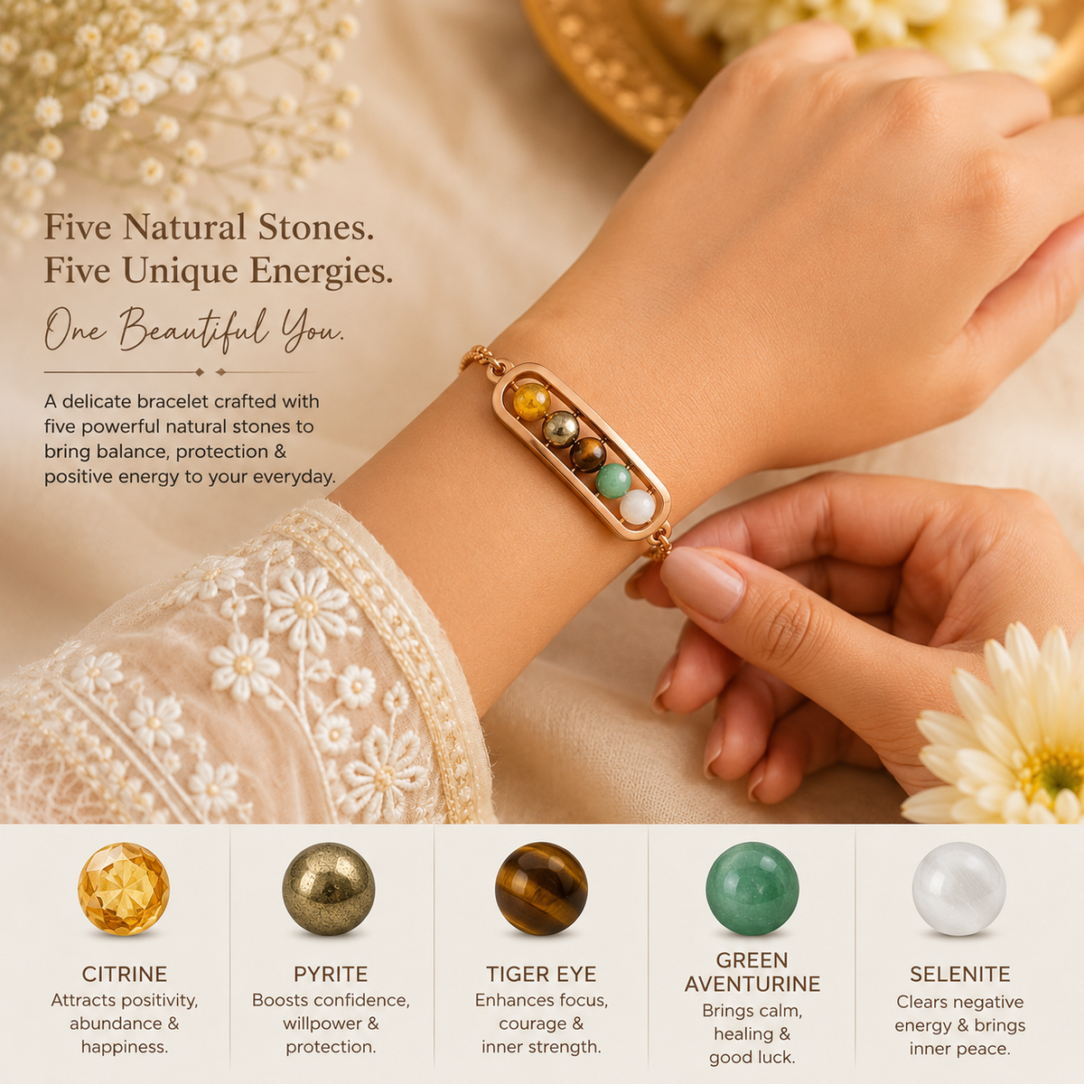 Minimal Rakhi - Stone