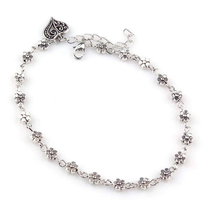 Shining Diva Fashion Floral Single Stylish Anklet