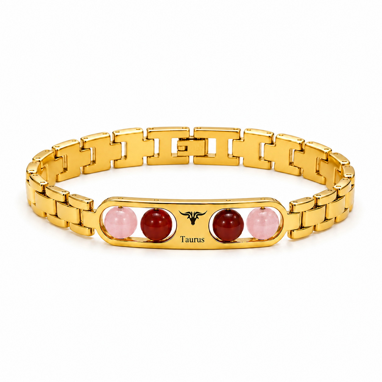 Gold Zodiac Stone Bracelet for Women