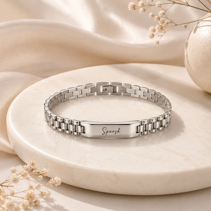 Personalized Women's Stainless Steel Name Bracelet