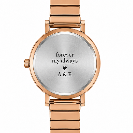 Elegant Rose Gold Women's Analog Watch